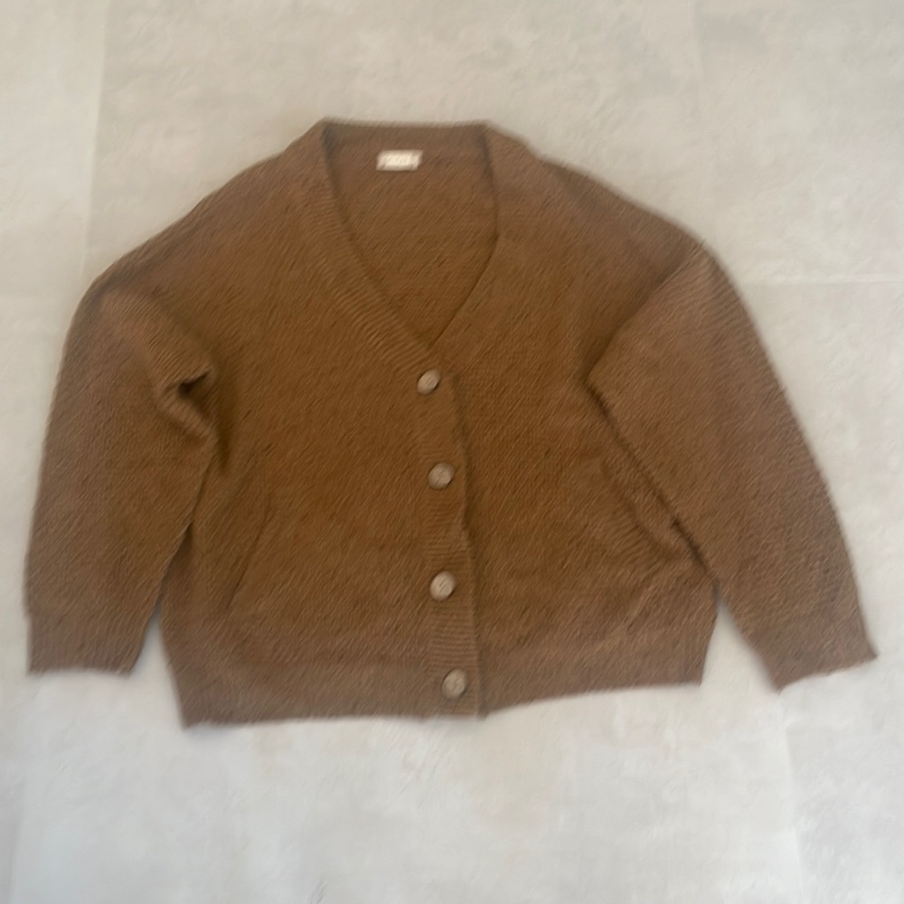 Altar’d State cardigan sweater, rust brown, size small